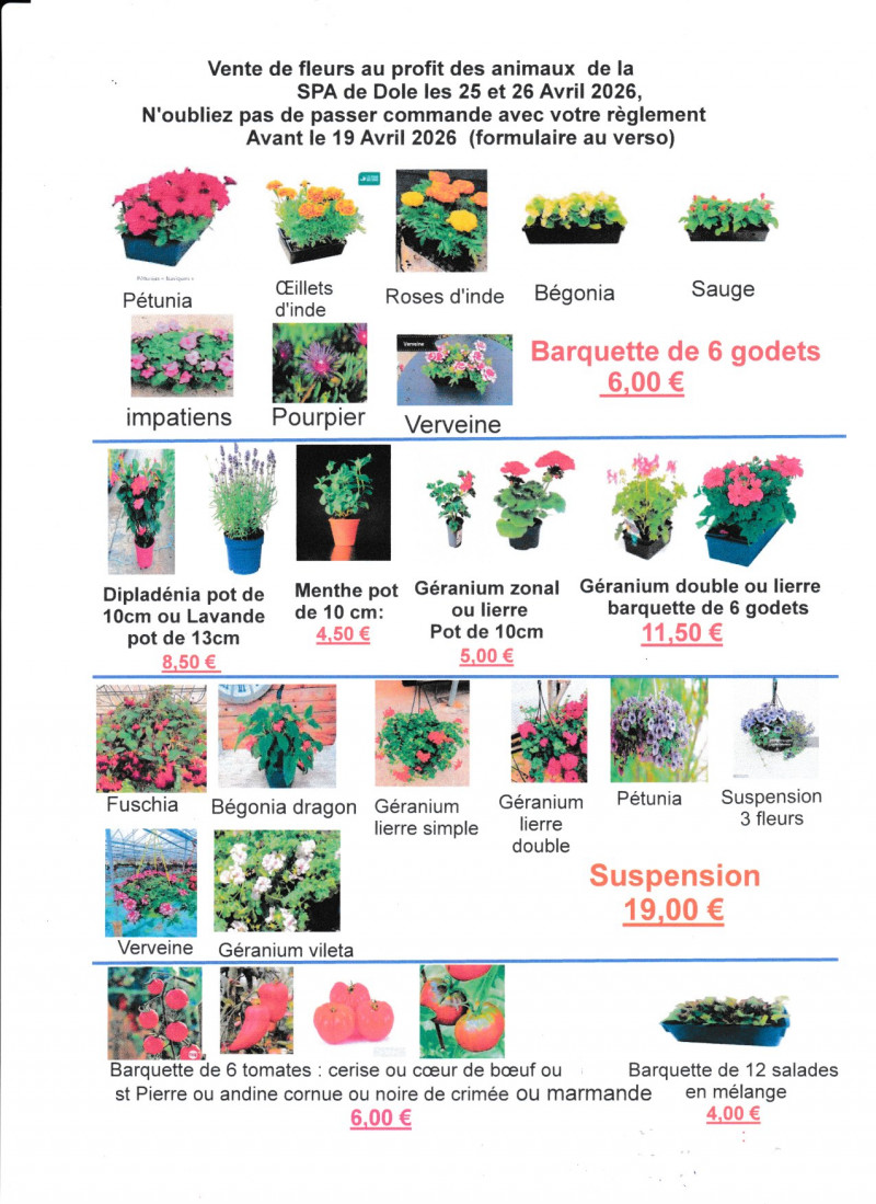 Fête des fleurs les 25 et 26 avril 2026